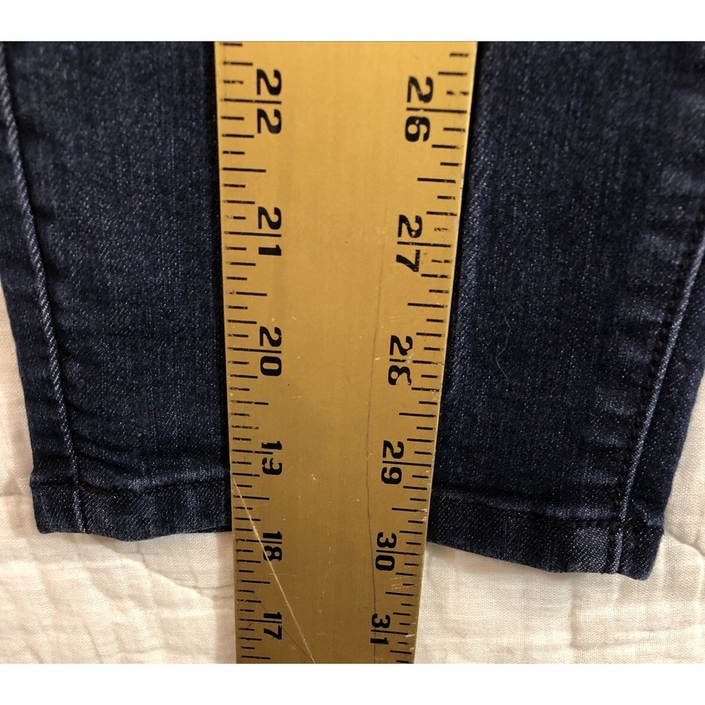 Ann Taylor Loft Jeans Women's Size 27/4 Denim Dark Blue Modern Crop Low Rise - Picture 11 of 13